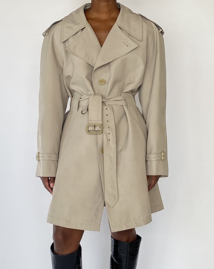 VINTAGE BEIGE TRENCH COAT 5179