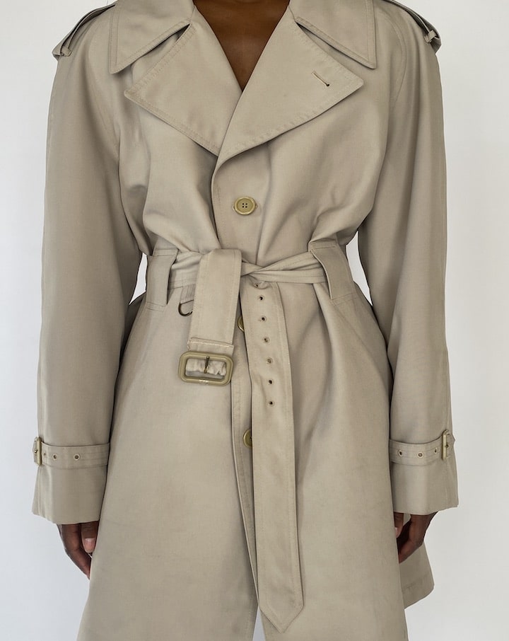 VINTAGE BEIGE TRENCH COAT 5179