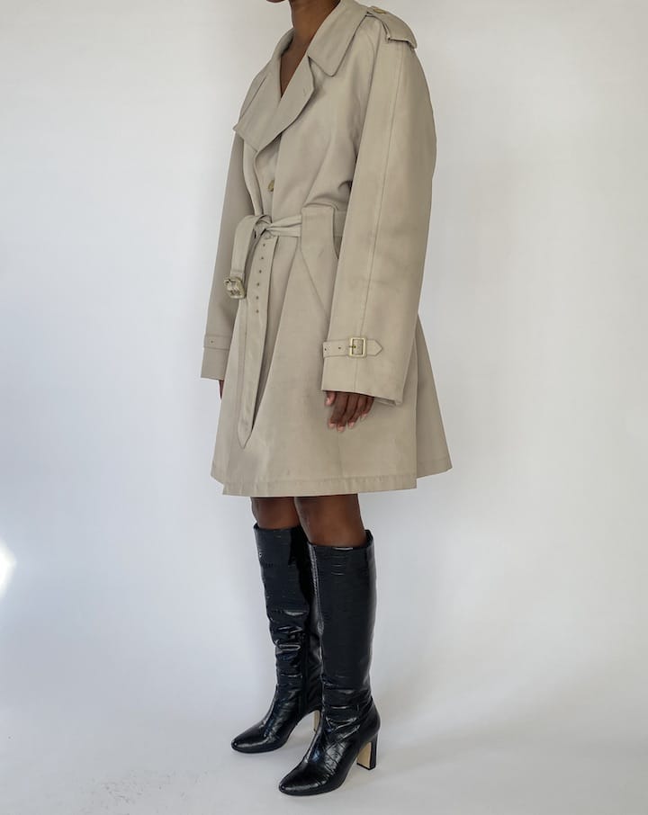 VINTAGE BEIGE TRENCH COAT 5179