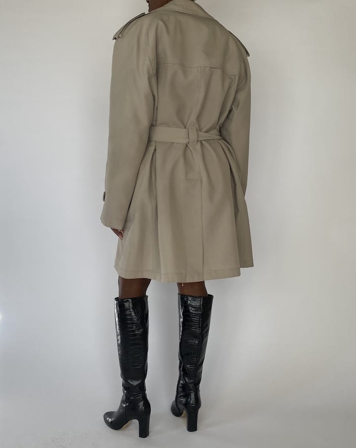 VINTAGE BEIGE TRENCH COAT 5179