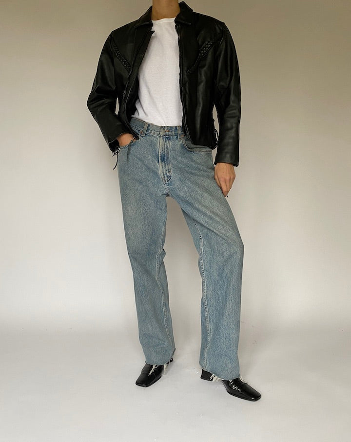 Vintage Black Leather Jacket 5147