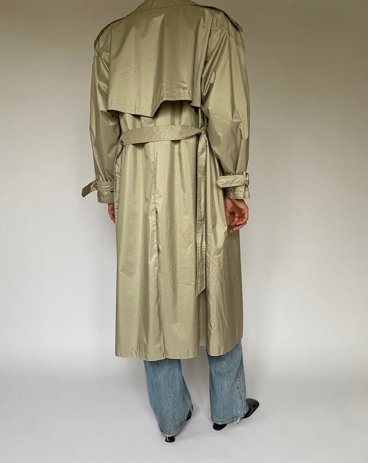 Vintage Beige Oversized Trench Coat 5112