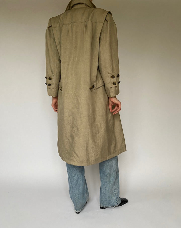 Vintage Beige Long Coat 4384