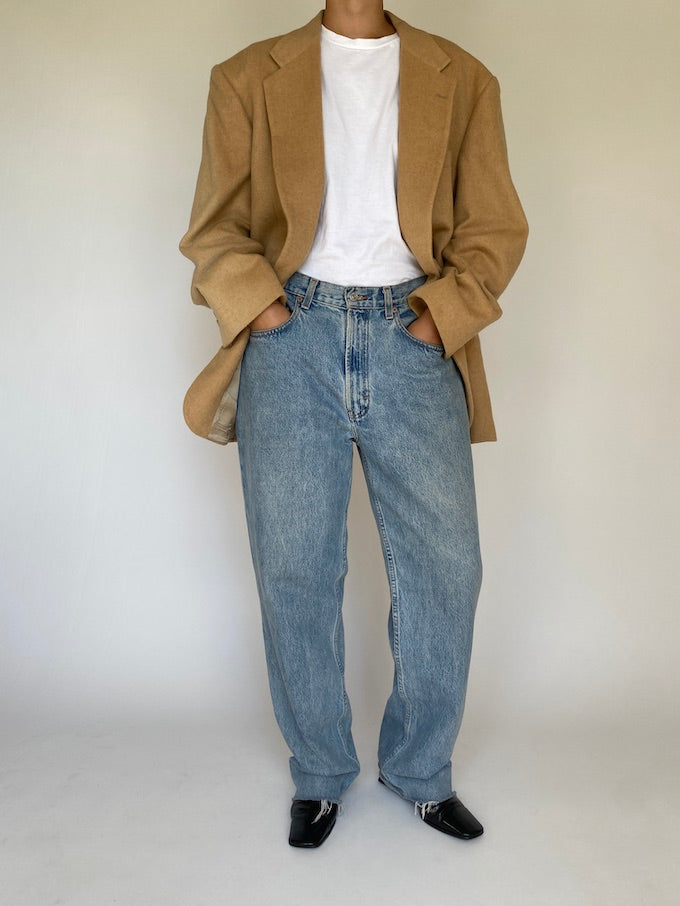 Vintage oversized blazer in camelhair 5624