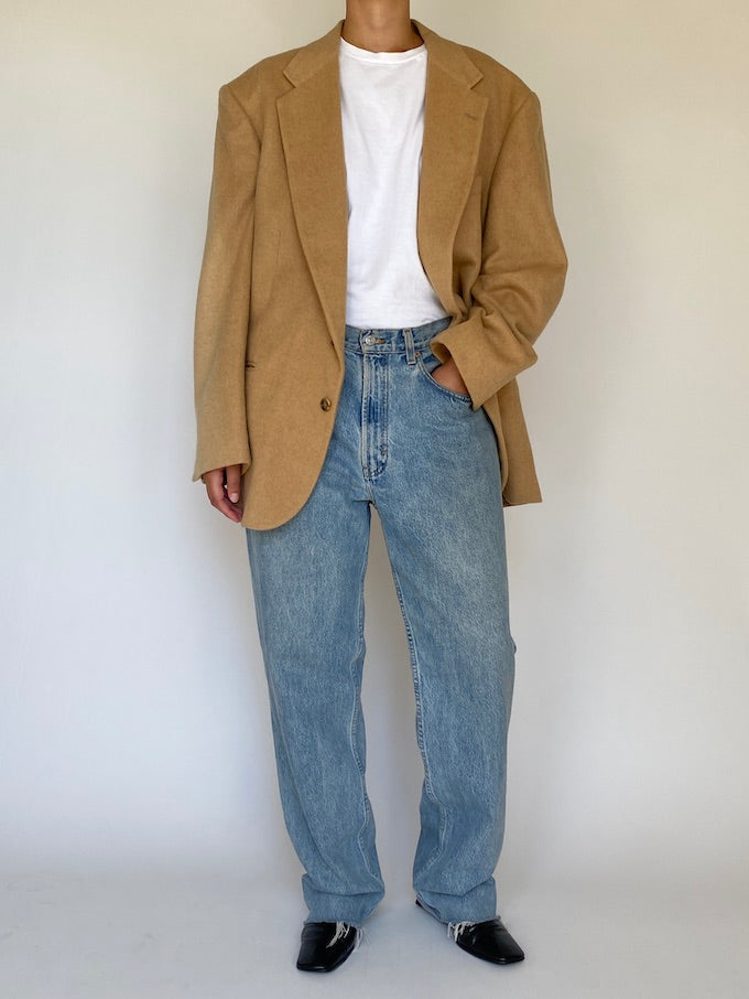 Vintage oversized blazer in camelhair 5624