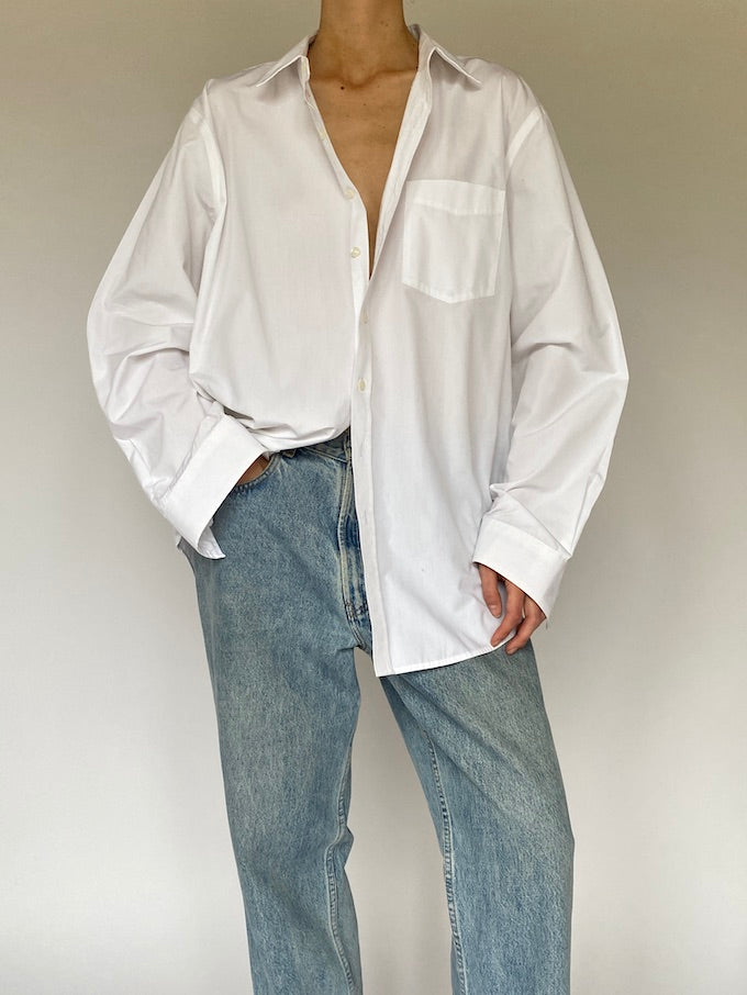 Vintage White Oversized Shirt 5304