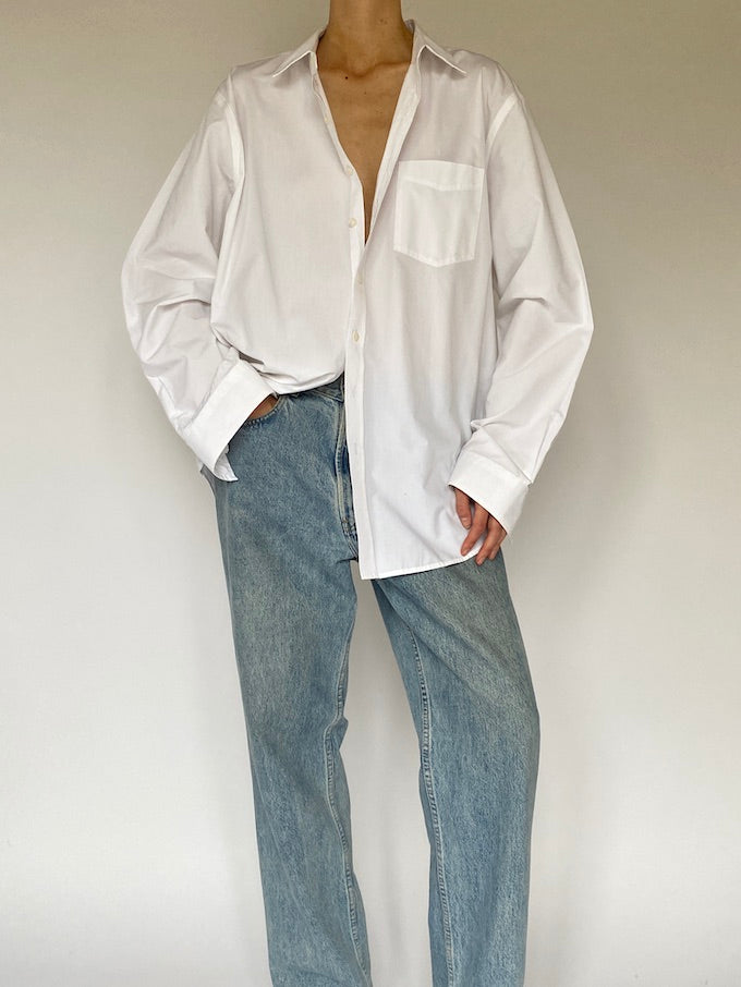 Vintage White Oversized Shirt 5304