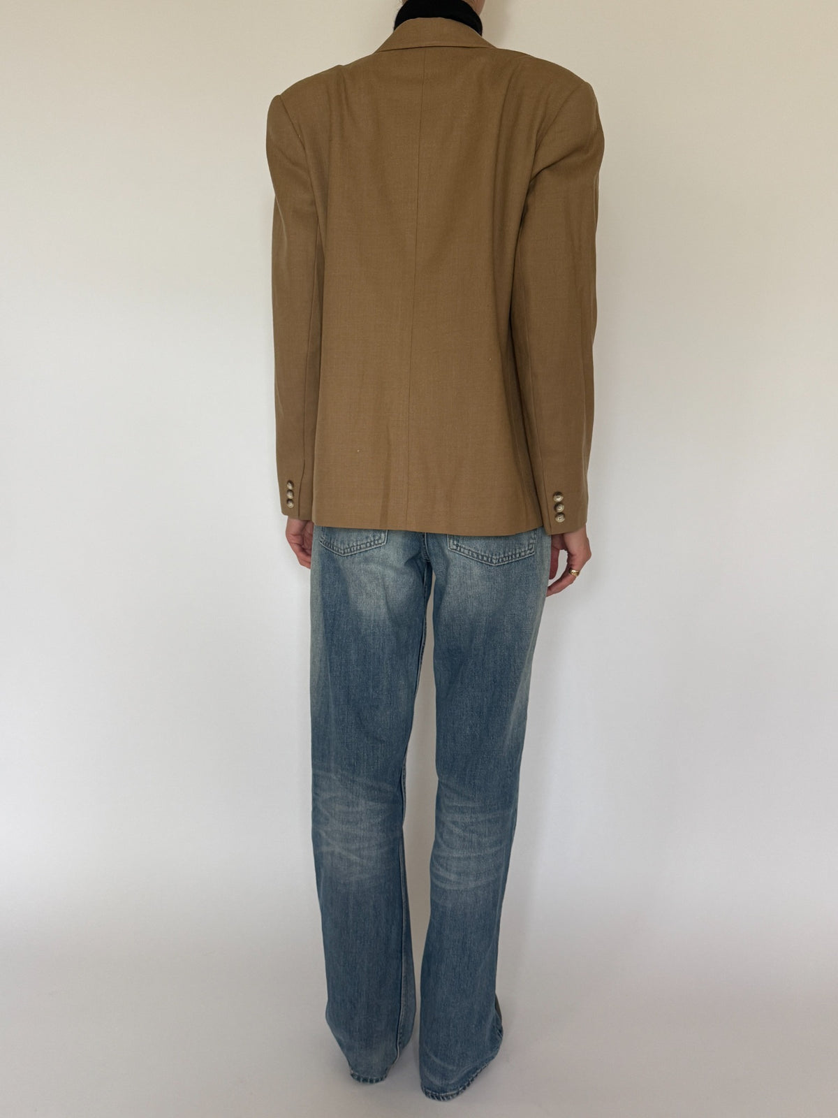 Vintage camel wool blazer, image 3