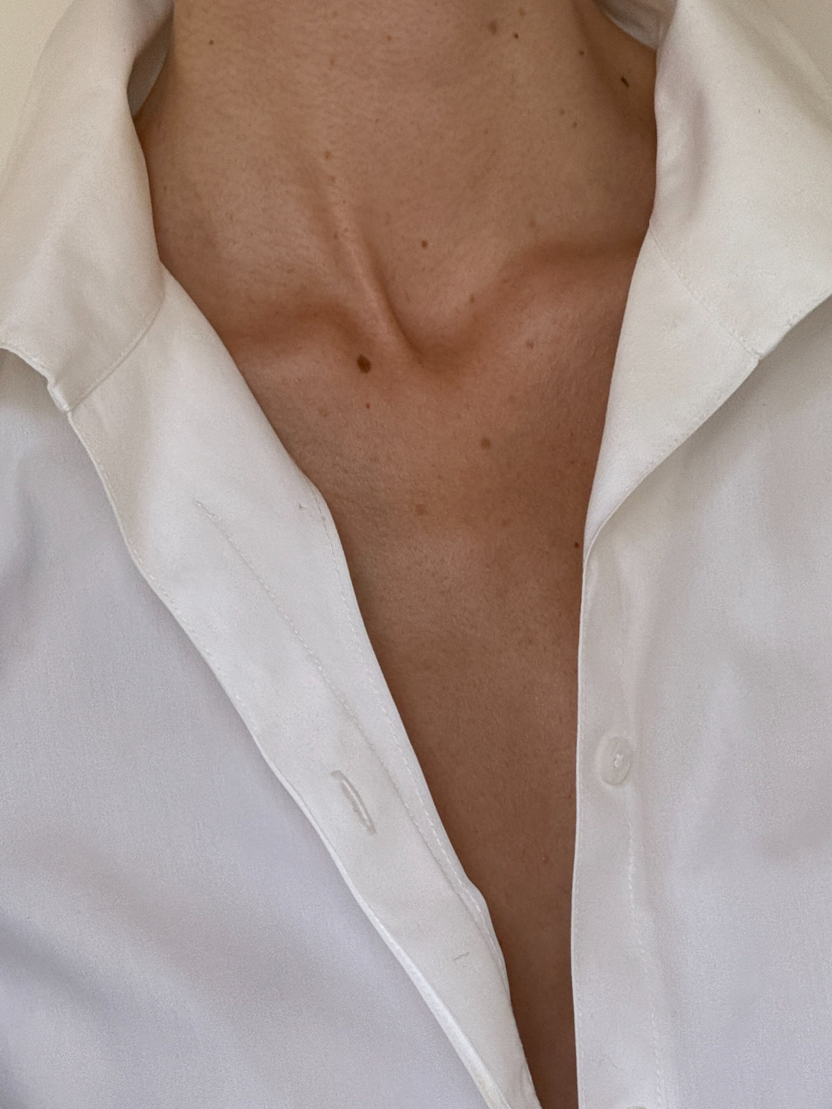 Vintage white button-down shirt, view 6