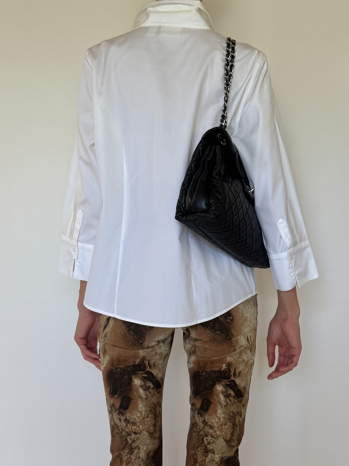 Vintage white button-down shirt, view 4