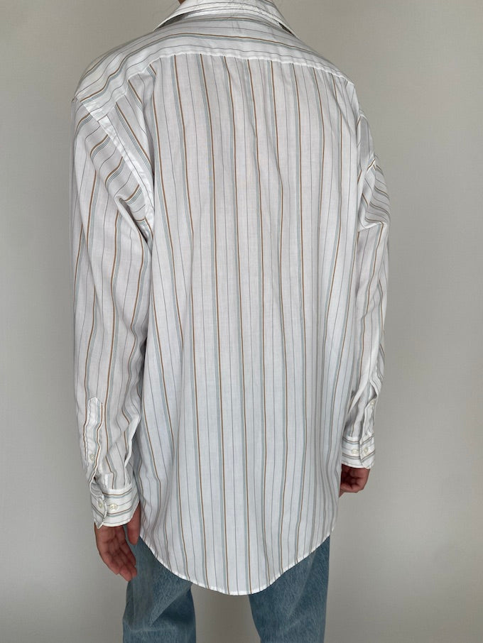 Vintage pinstripe Christian Dior shirt 5677