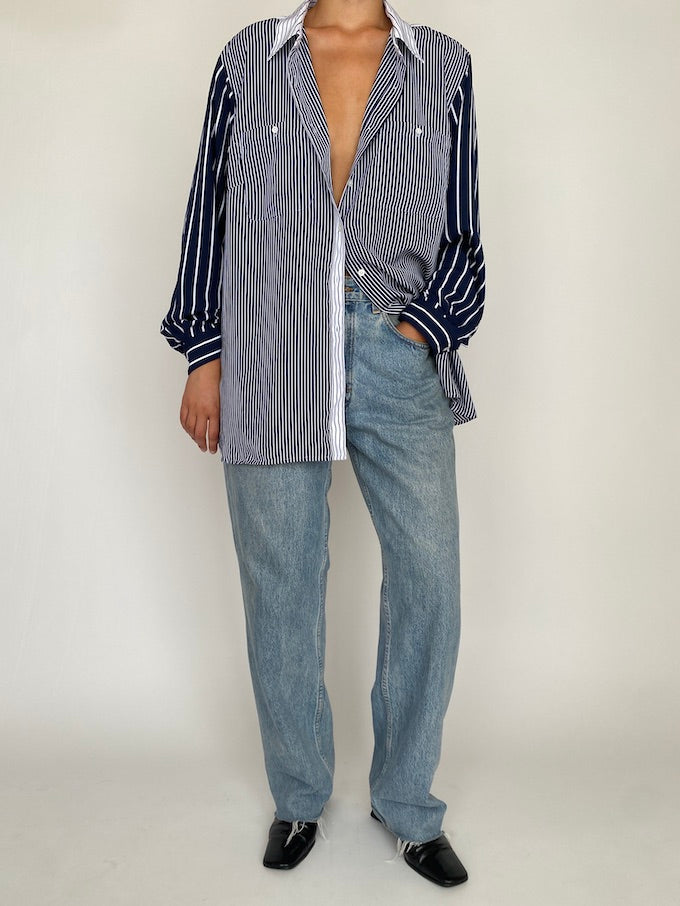 Vintage pinstriped Ralph Lauren shirt 5674