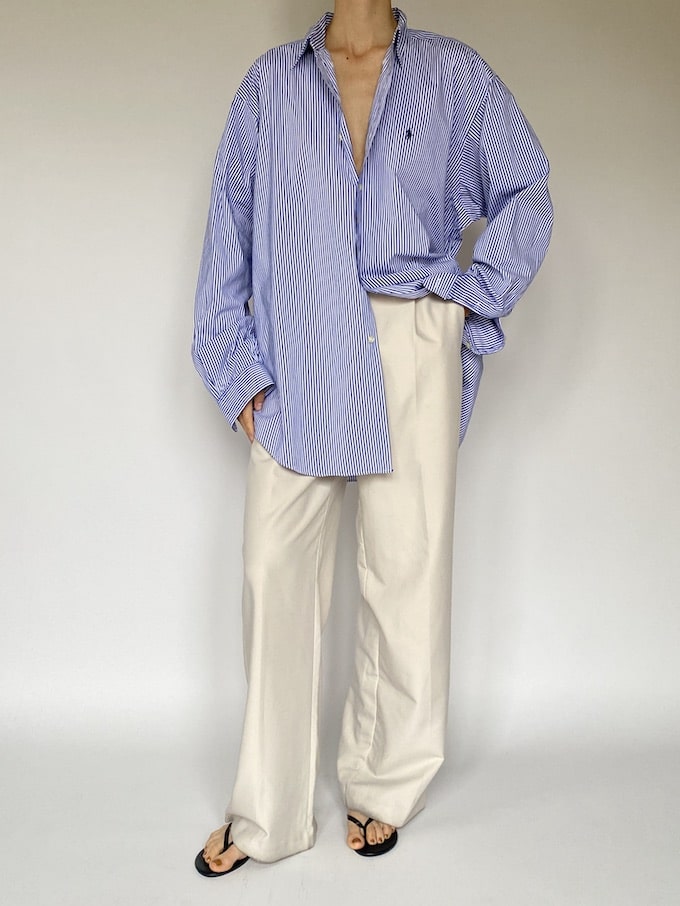Vintage oversized striped Ralph Lauren shirt 5633