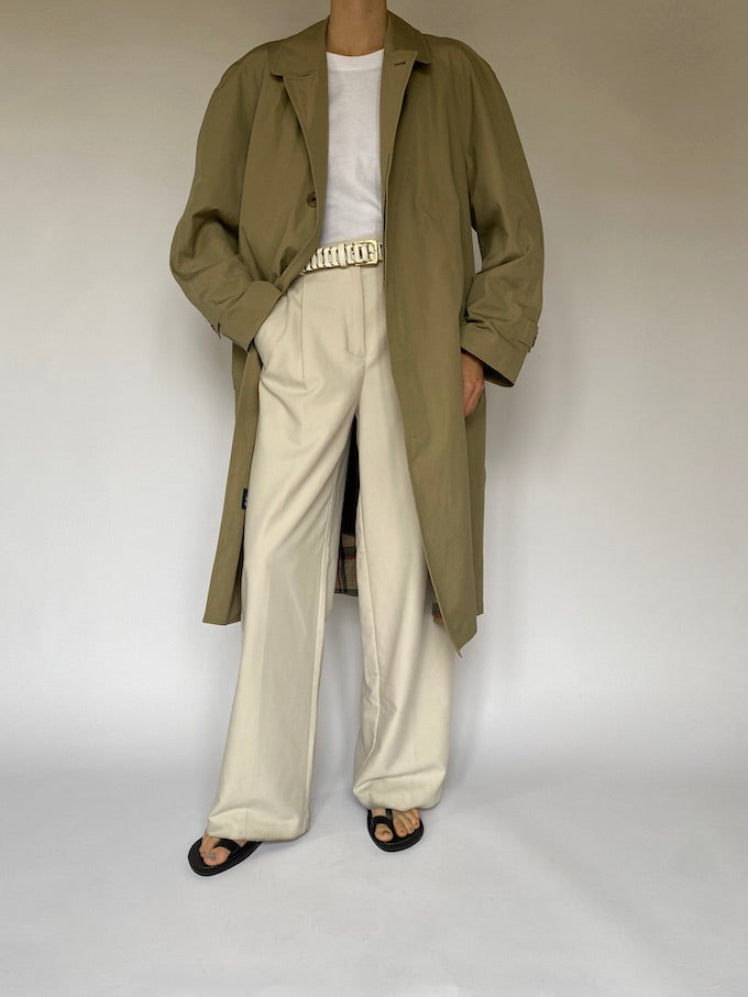 Vintage beige long coat 5497