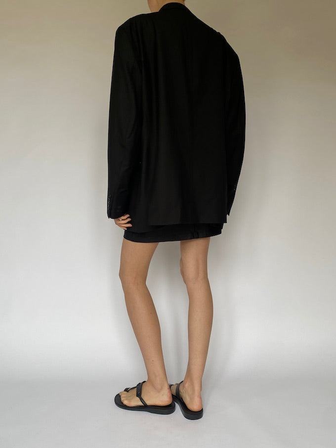 Vintage oversized blazer in black 5515