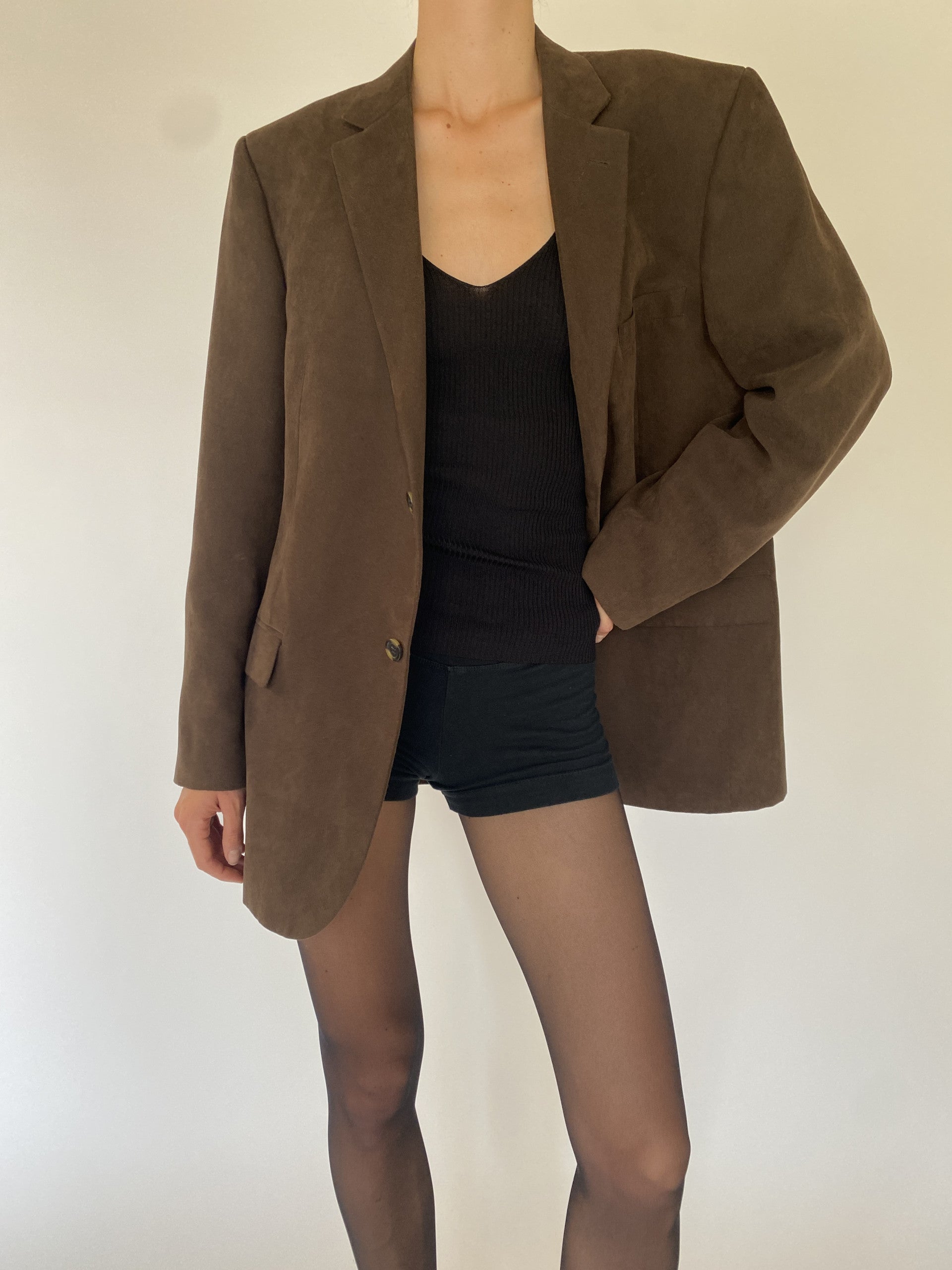 Vintage oversized blazer in brown 5734