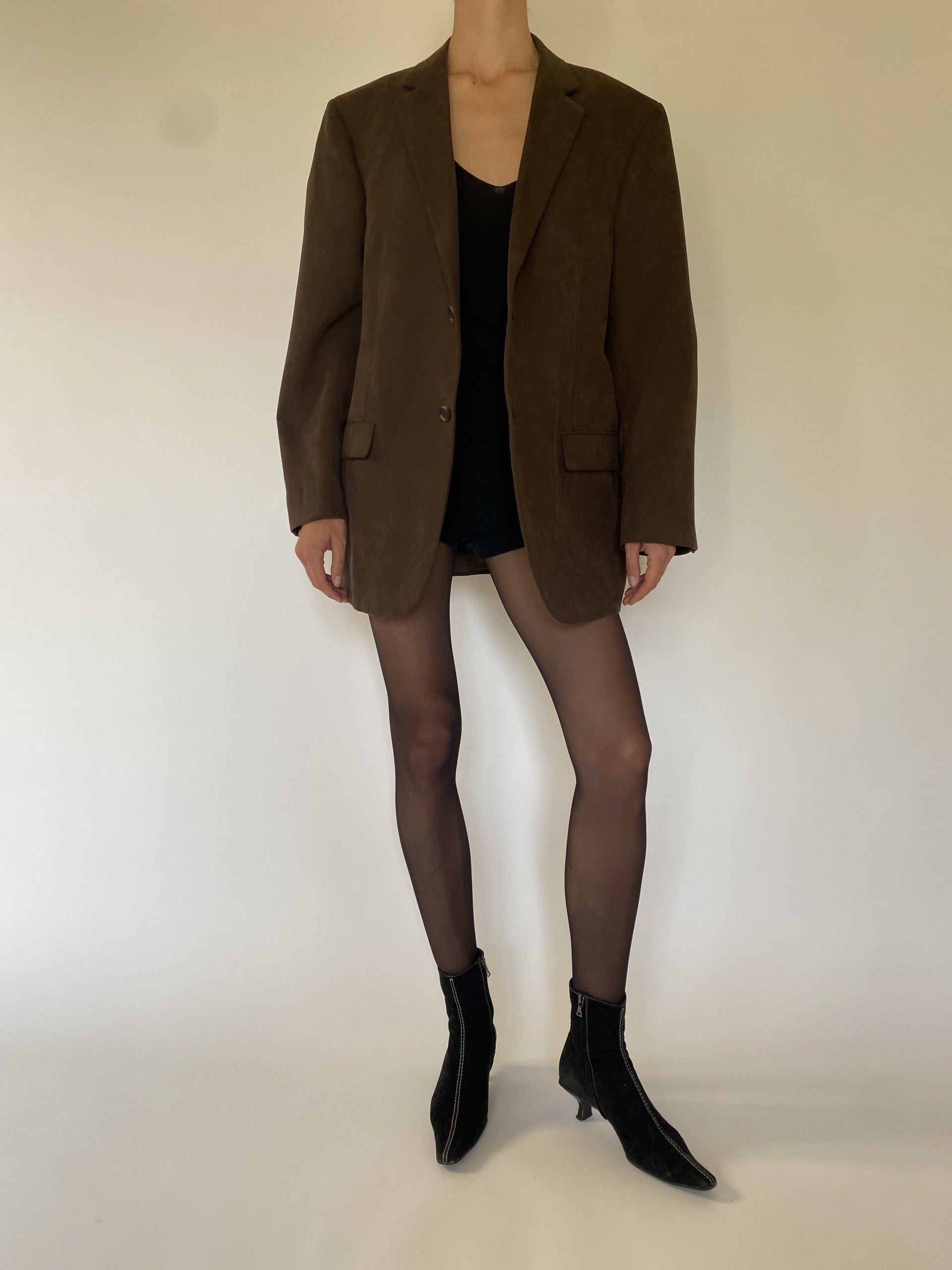 Vintage oversized blazer in brown 5734