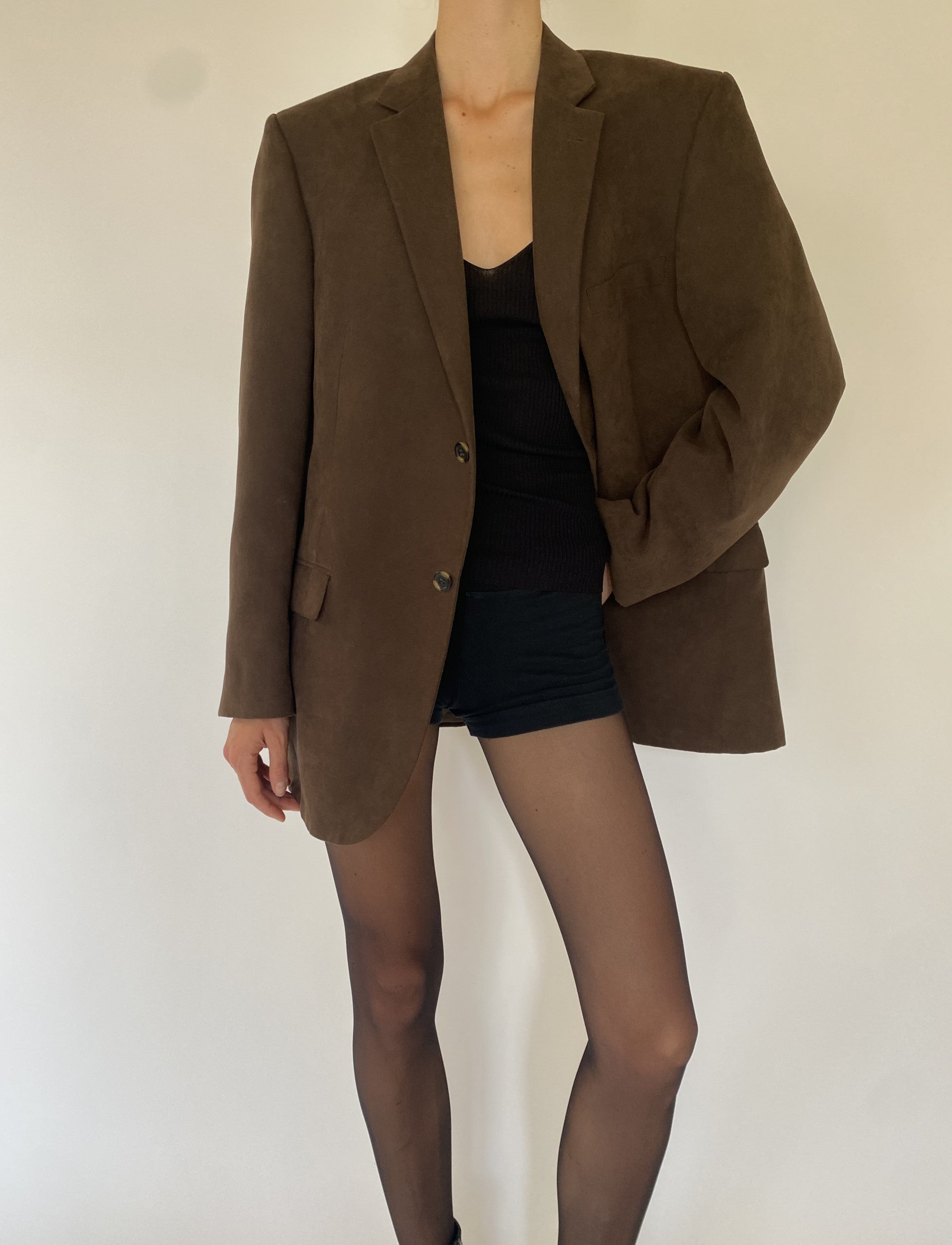 Vintage oversized blazer in brown 5734