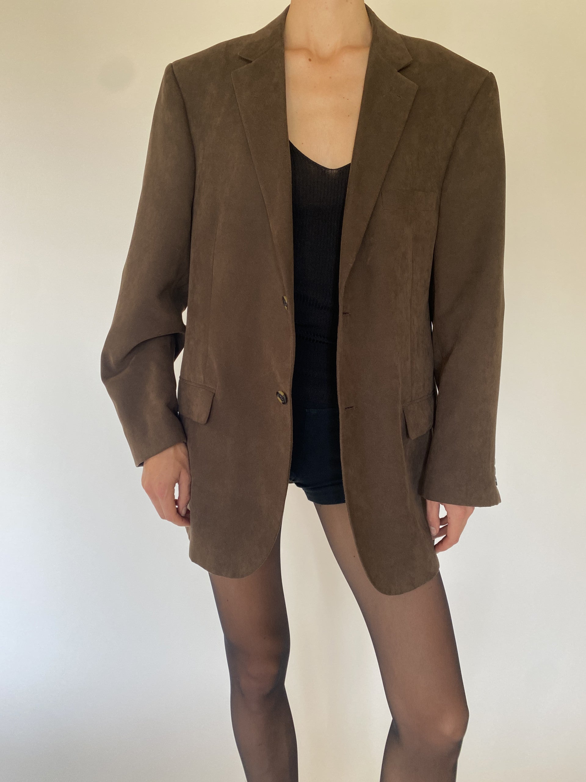 Vintage oversized blazer in brown 5734
