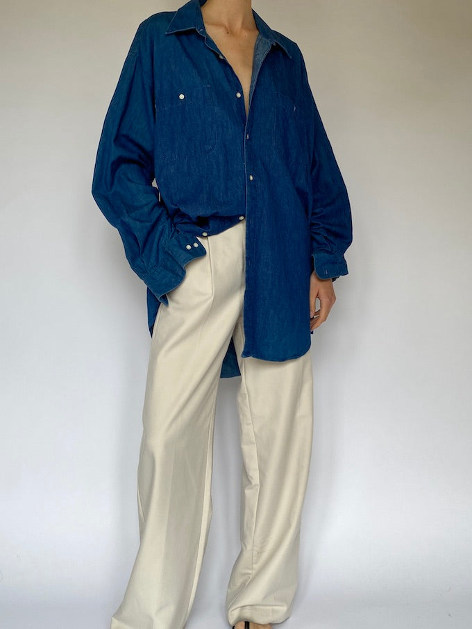 Vintage oversized denim shirt 5531