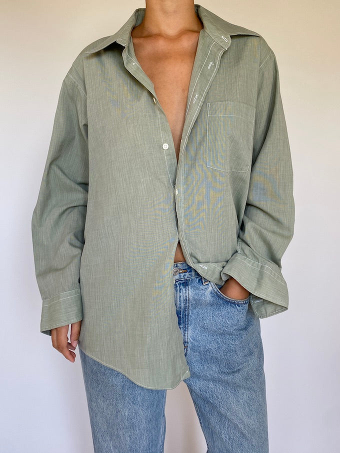 Vintage Christian Dior shirt in green 5660