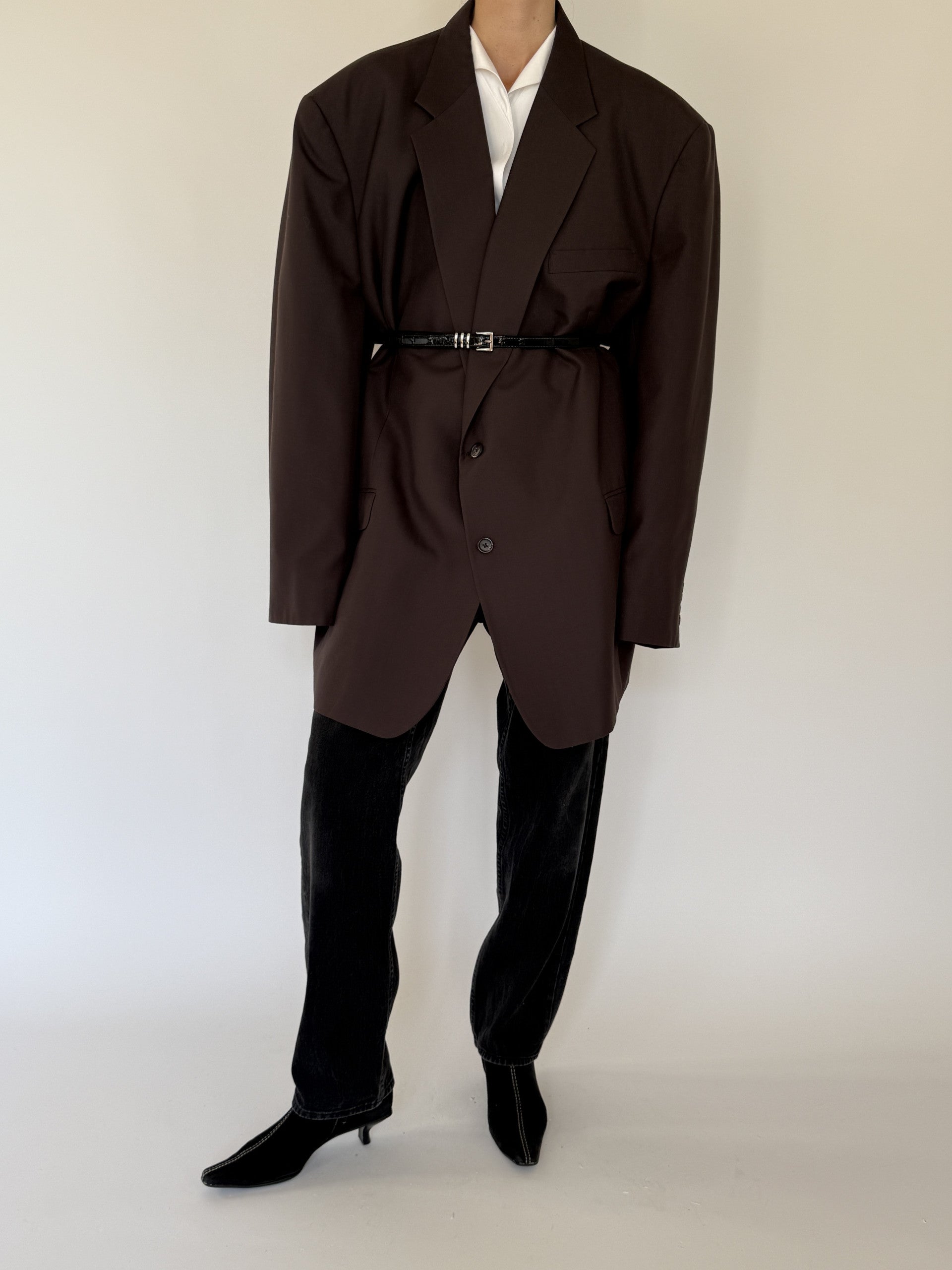 Vintage oversized blazer in brown 5692