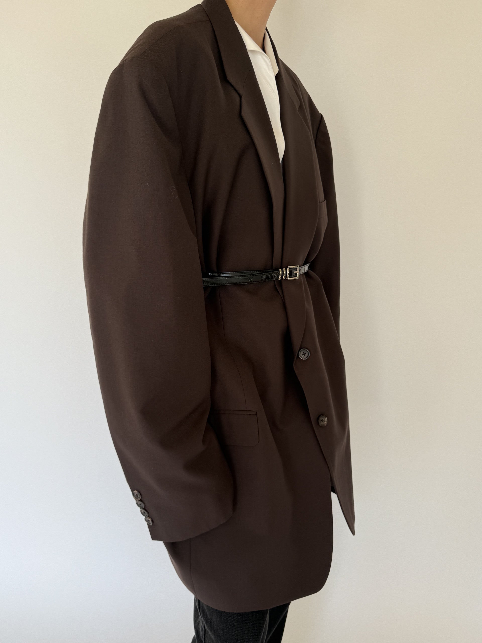 Vintage oversized blazer in brown 5692