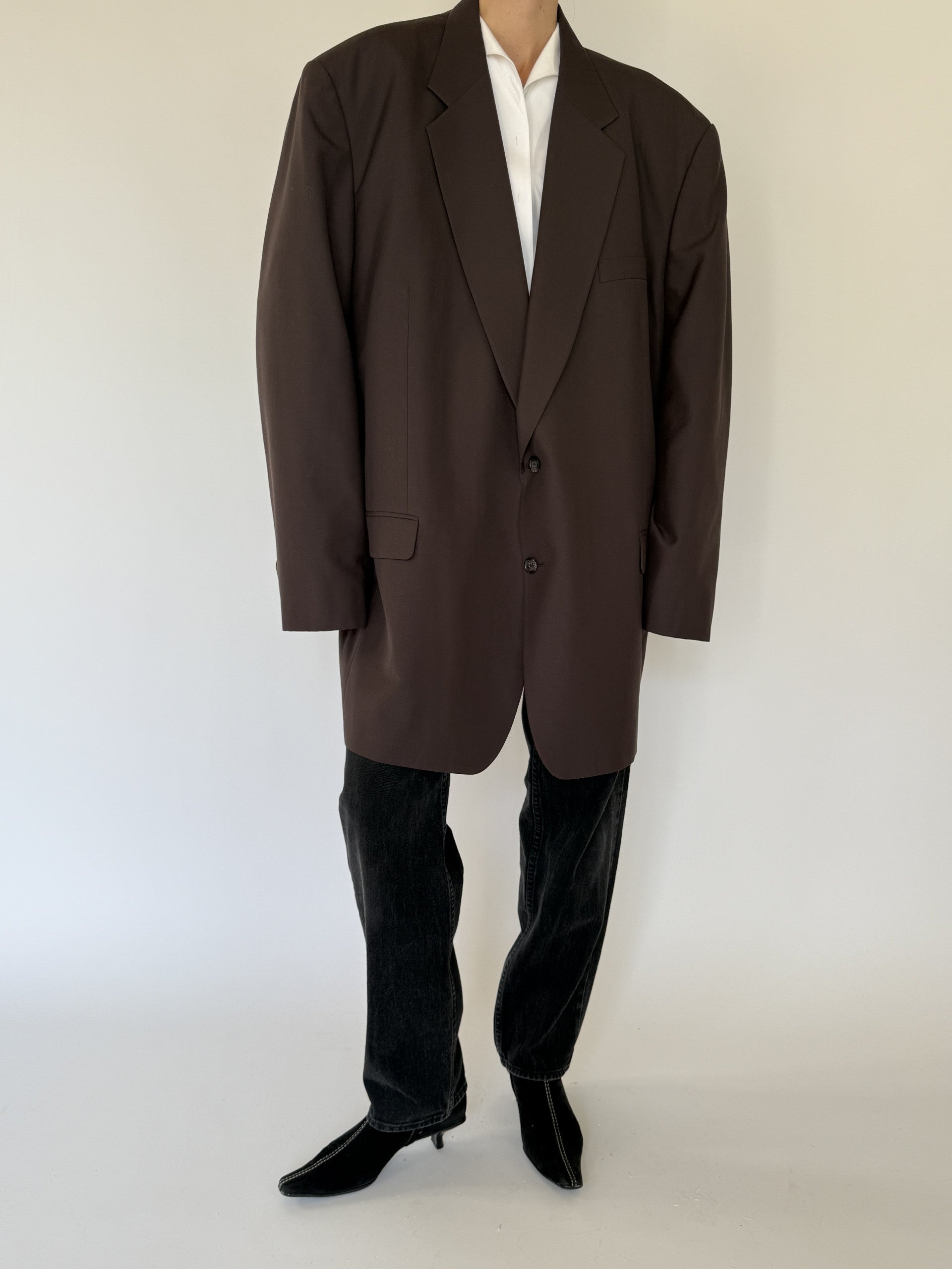 Vintage oversized blazer in brown 5692