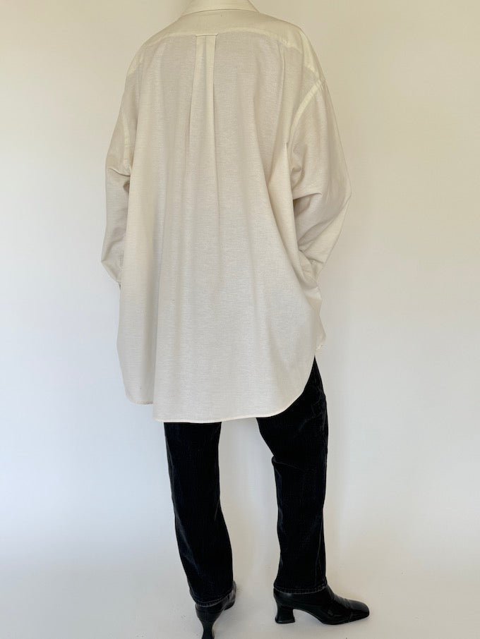 Vintage oversized shirt in cream 5708