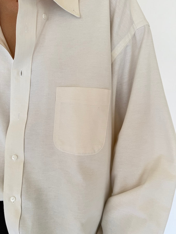 Vintage oversized shirt in cream 5708