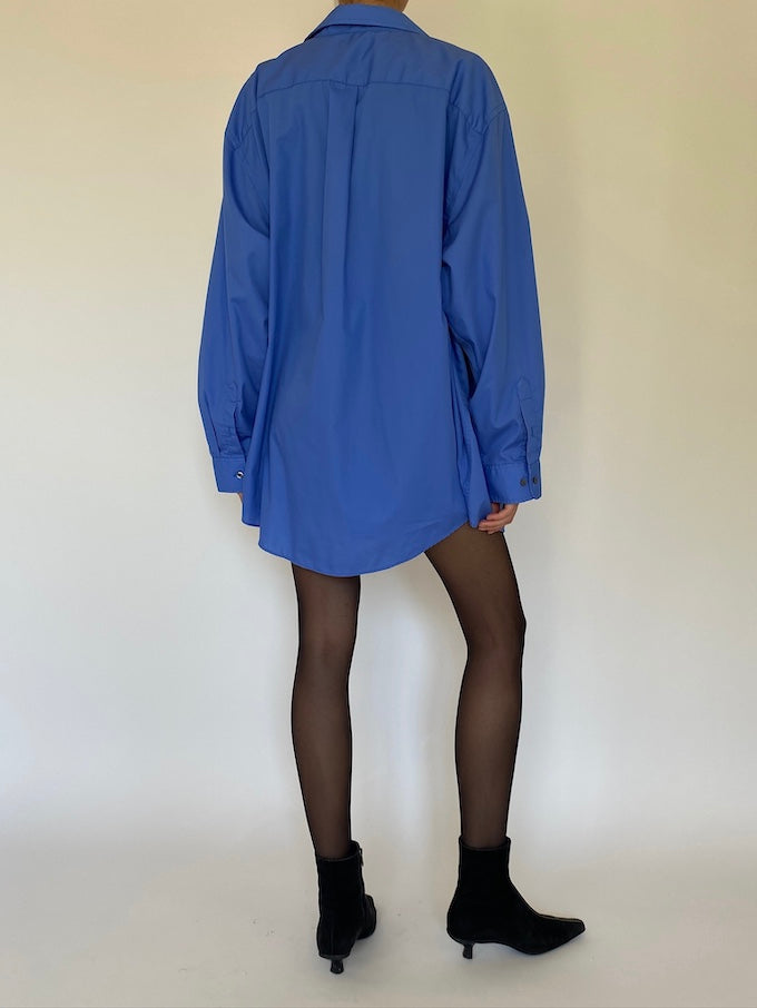 Vintage oversized shirt in blue 5709