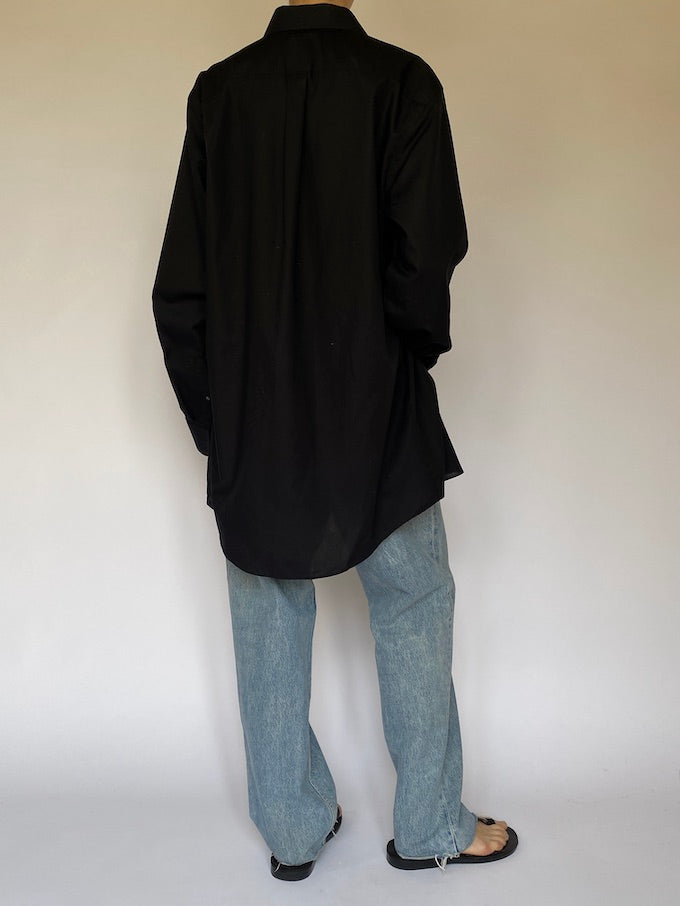 Vintage oversized black shirt 5538