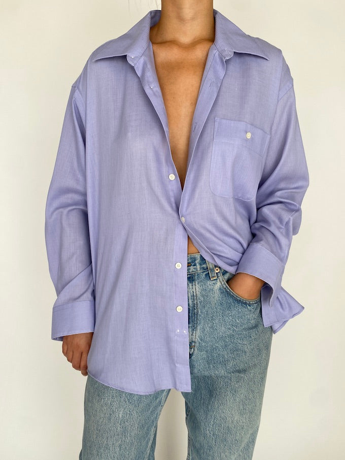 Vintage blue Yves Saint Laurent shirt 5676