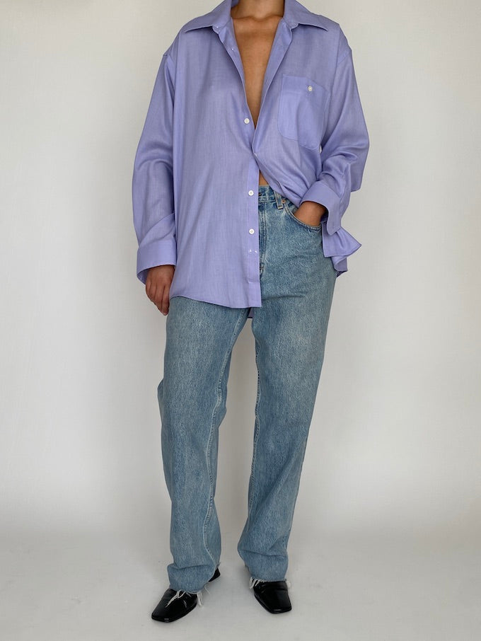 Vintage blue Yves Saint Laurent shirt 5676