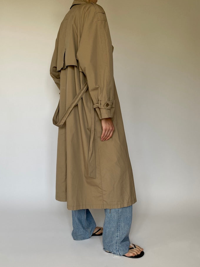 Vintage oversized trench coat in beige 5494