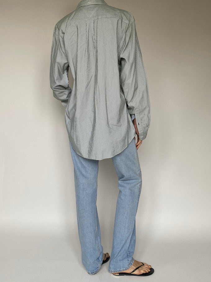 Vintage pinstriped Tommy Hilfiger shirt 5591