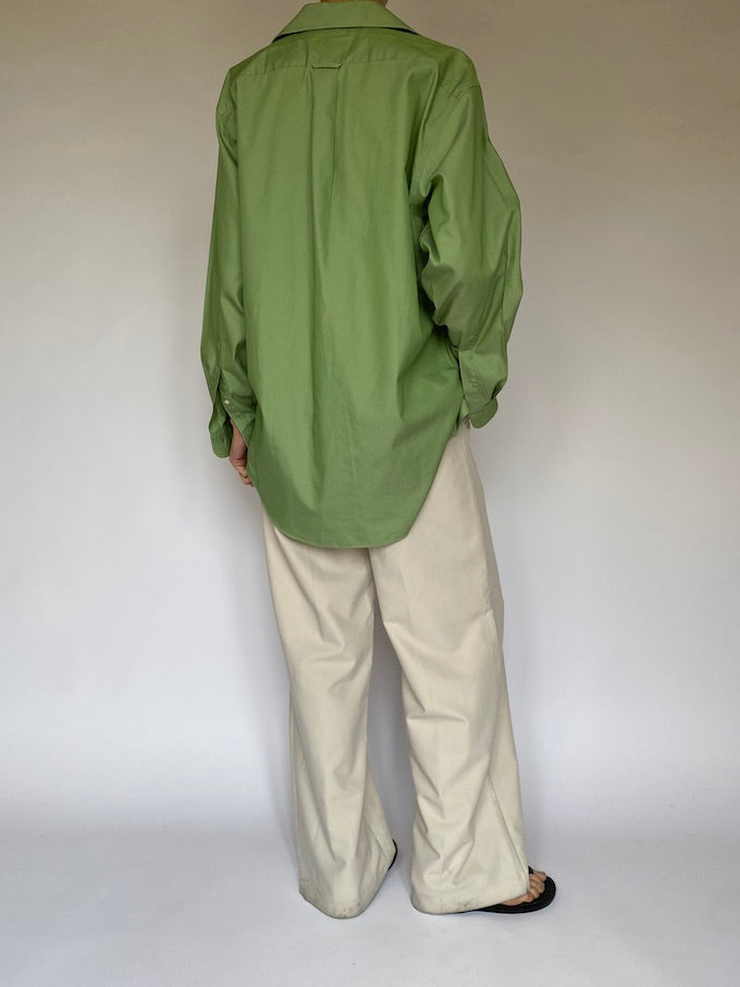 Vintage oversized shirt in green 5537