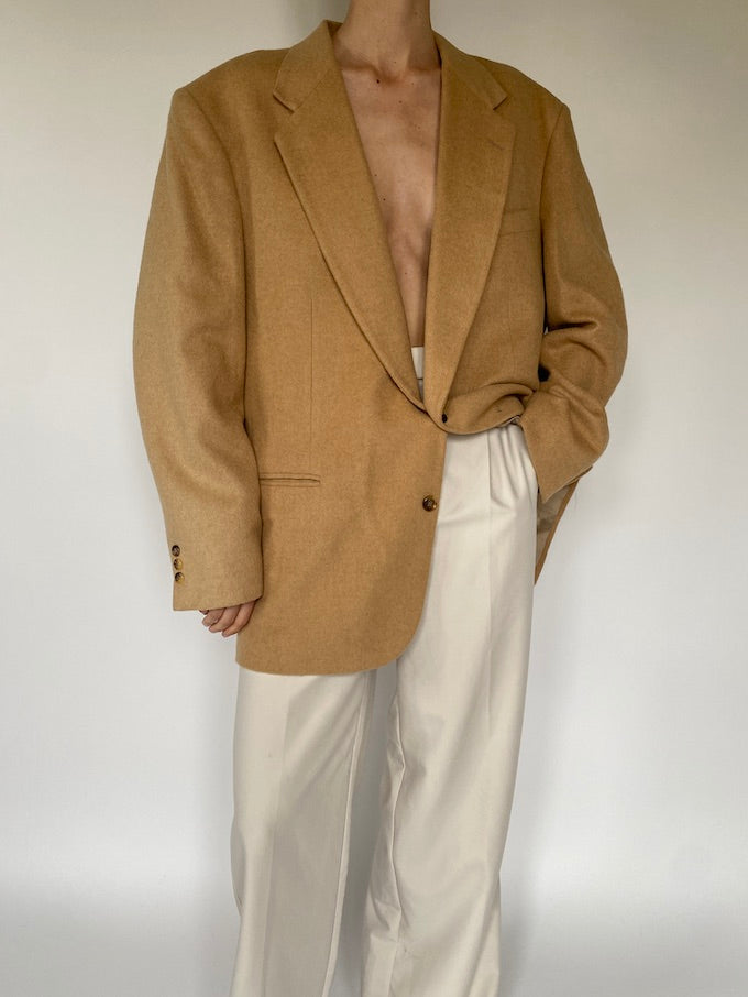 Vintage oversized blazer in camelhair 5624