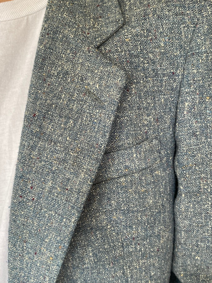Vintage single breasted blazer in blue 5574