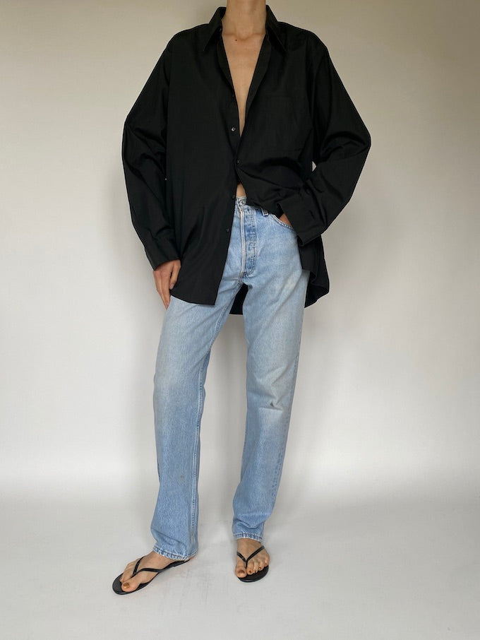 Vintage oversized black shirt 5592