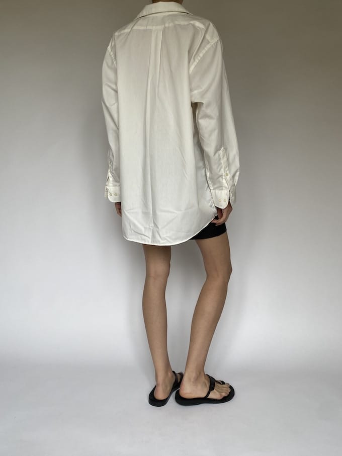 Vintage oversized shirt in white 5514