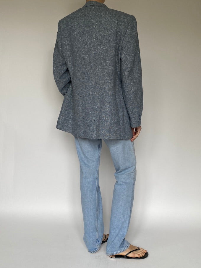 Vintage single breasted blazer in blue 5574