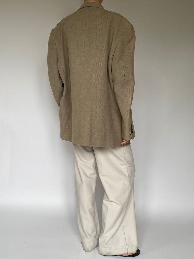 Vintage oversized blazer in beige 5615