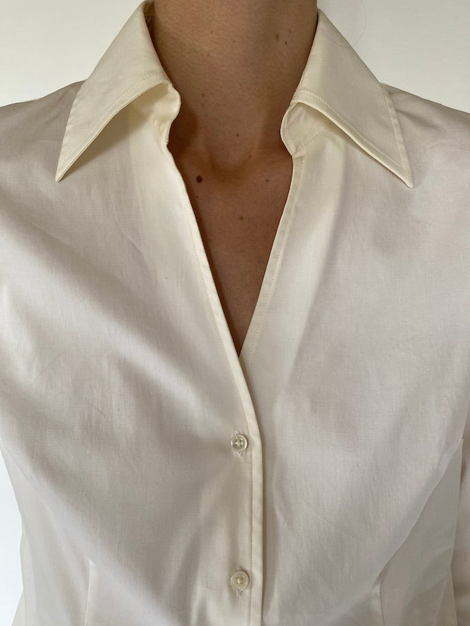 Vintage shirt in cream 5582
