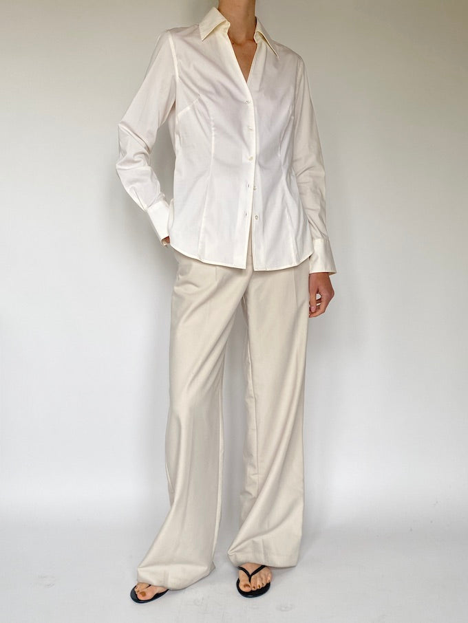 Vintage shirt in cream 5582