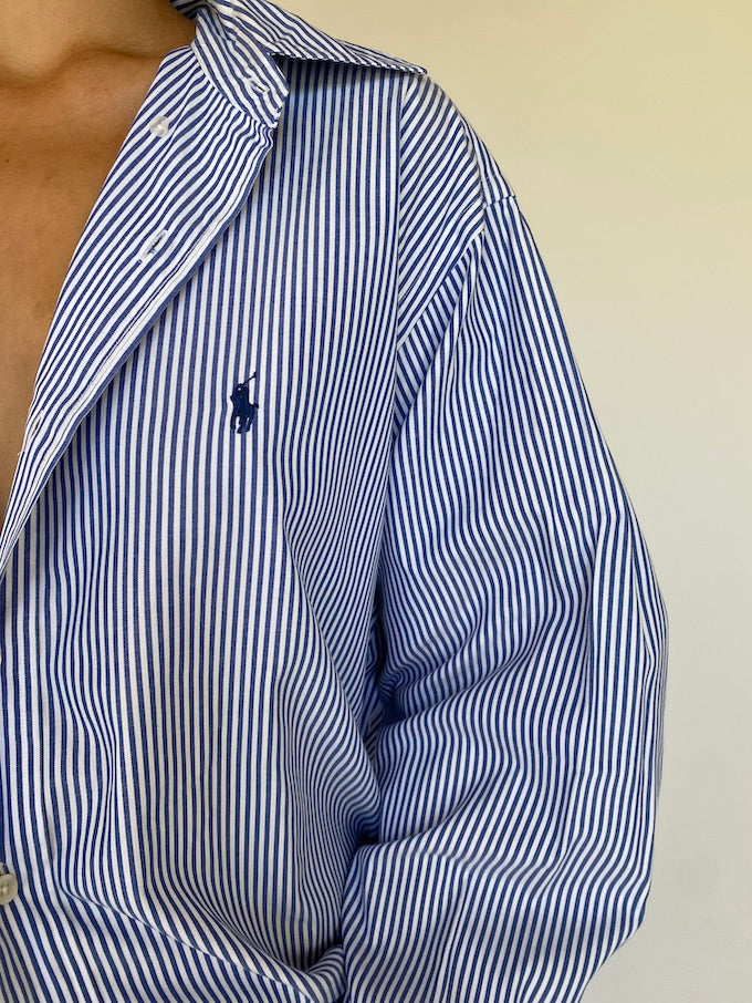 Vintage oversized pinstriped Ralph Lauren shirt 5667