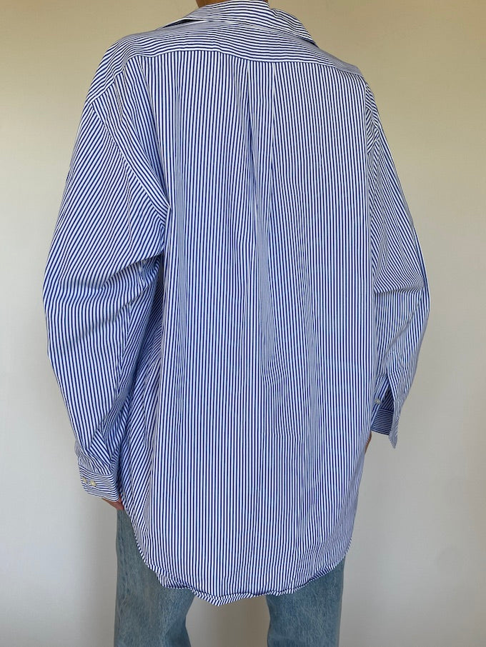 Vintage oversized pinstriped Ralph Lauren shirt 5667