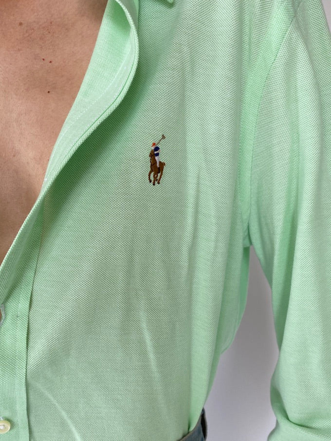 Vintage Ralph Lauren shirt in light green 5597