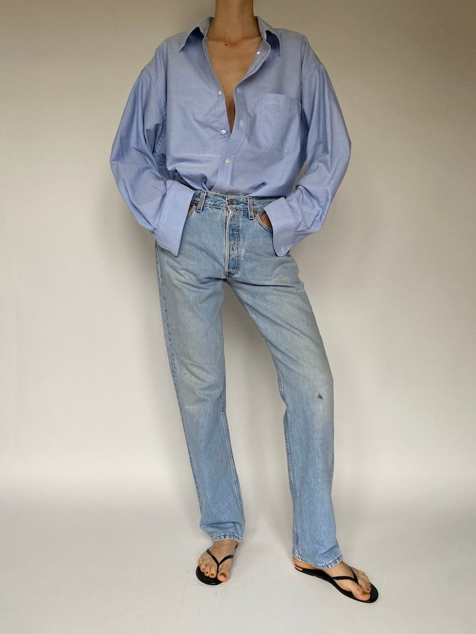 Vintage oversized blue shirt 5586