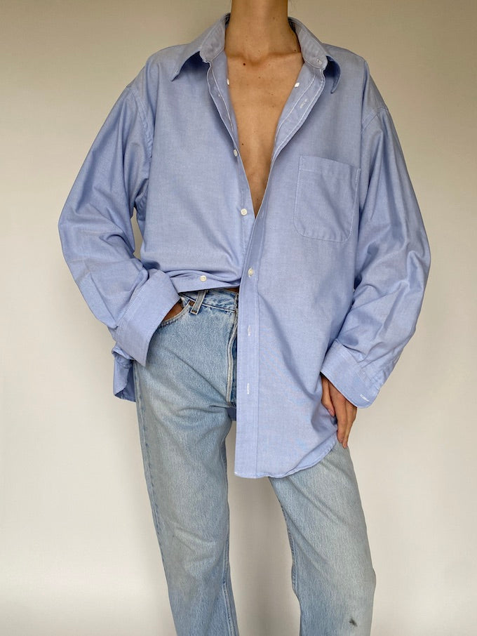 Vintage oversized blue shirt 5586